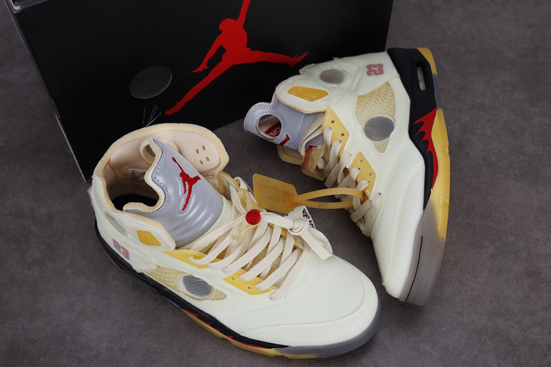 fake off white jordan 5 sail